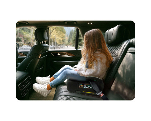 Бустер Nukido Louis ISOFIX 710201 125-150 см, чорно-сірий