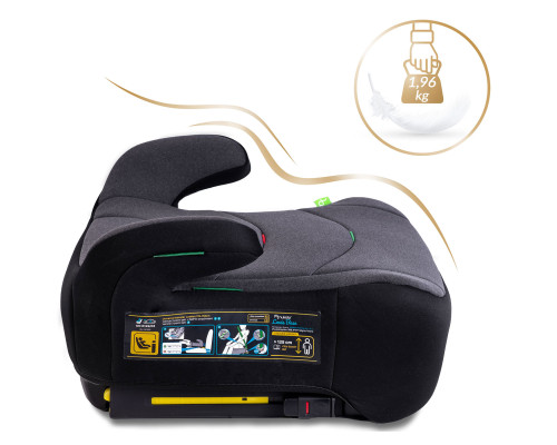 Бустер Nukido Louis ISOFIX 710201 125-150 см, чорно-сірий