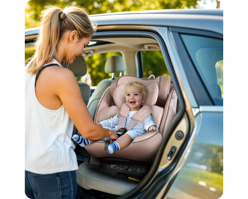 Автокрісло Nukido Aero Line ISOFIX 0-36 кг, бежеве