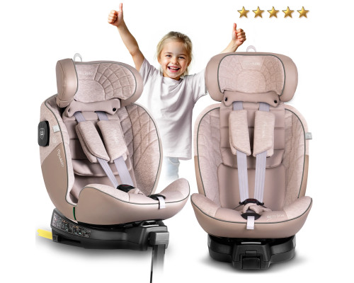 Автокрісло Nukido Aero Line ISOFIX 0-36 кг, бежеве