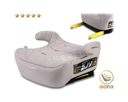 Бустер Nukido Louis ISOFIX 710202 22-36 кг, сірий