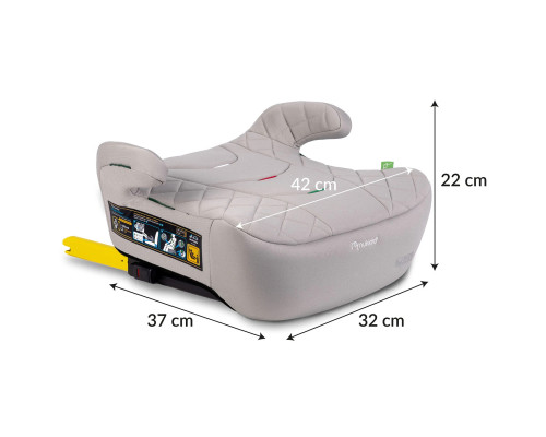 Бустер Nukido Louis ISOFIX 710202 22-36 кг, сірий
