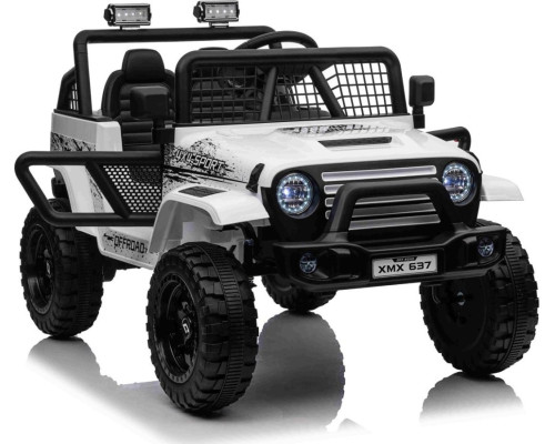 Дитячий акумуляторний позашляховик 4х4 СПОРТИВНИЙ білий