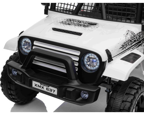 Дитячий акумуляторний позашляховик 4х4 СПОРТИВНИЙ білий