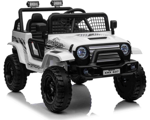 Дитячий акумуляторний позашляховик 4х4 СПОРТИВНИЙ білий