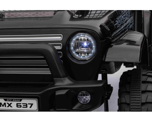 Дитячий акумуляторний позашляховик 4х4 СПОРТИВНИЙ чорний