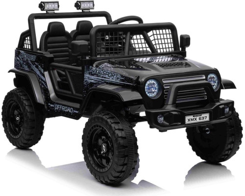 Дитячий акумуляторний позашляховик 4х4 СПОРТИВНИЙ чорний