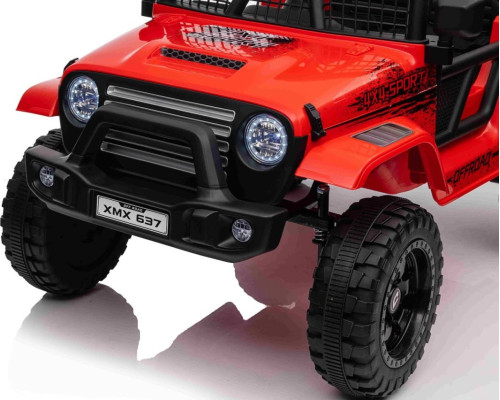 Дитячий акумуляторний позашляховик 4х4 СПОРТИВНИЙ червоний