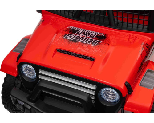 Дитячий акумуляторний позашляховик 4х4 СПОРТИВНИЙ червоний