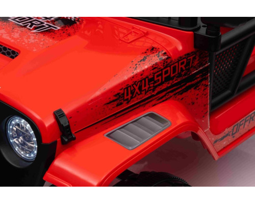 Дитячий акумуляторний позашляховик 4х4 СПОРТИВНИЙ червоний