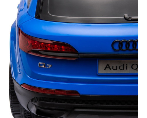Дитяча акумуляторна машинка Audi Q7 NEW LIFT Синя