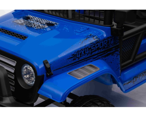 Дитячий акумуляторний позашляховик 4х4 СПОРТИВНИЙ синій