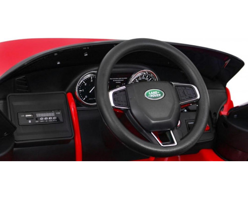 Дитяча акумуляторна машинка Land Rover Discovery Червона