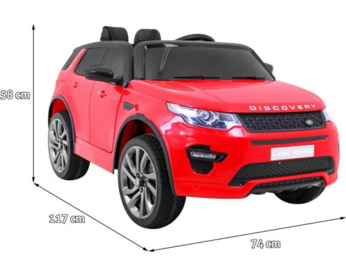 Дитяча акумуляторна машинка Land Rover Discovery Червона