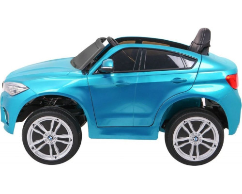 Дитяча акумуляторна машинка  BMW X6M Синя