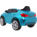 Дитяча акумуляторна машинка  BMW X6M Синя