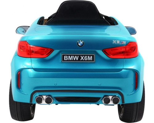 Дитяча акумуляторна машинка  BMW X6M Синя