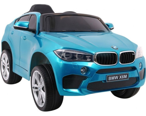Дитяча акумуляторна машинка  BMW X6M Синя
