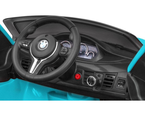 Дитяча акумуляторна машинка  BMW X6M Синя