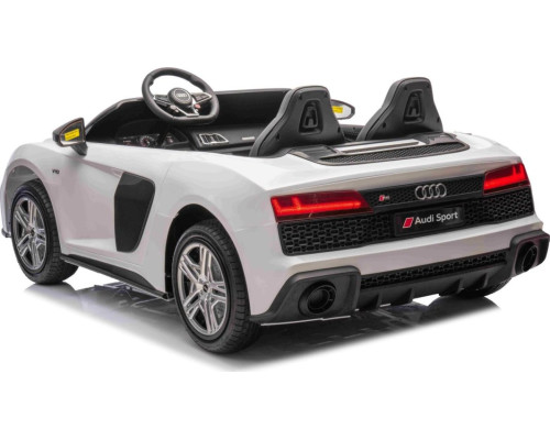 Дитяча акумуляторна машинка Audi Spyder R8 LIFT Біла