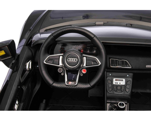 Дитяча акумуляторна машинка Audi Spyder R8 LIFT Чорна