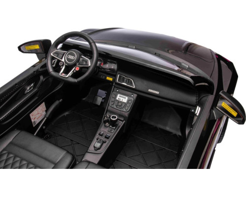 Дитяча акумуляторна машинка Audi Spyder R8 LIFT Чорна