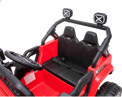 Дитячий акумуляторний позашляховик OFF ROAD Червоний