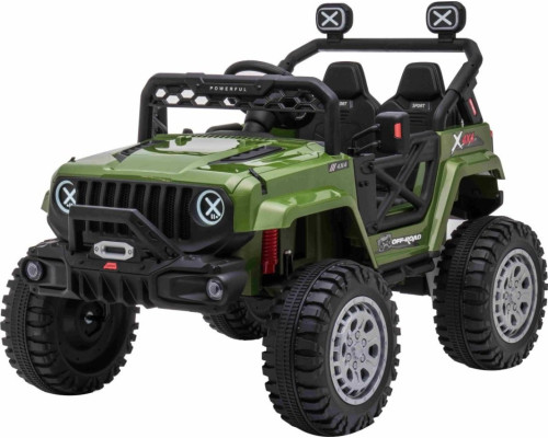Дитячий акумуляторний позашляховик OFF ROAD Зелений