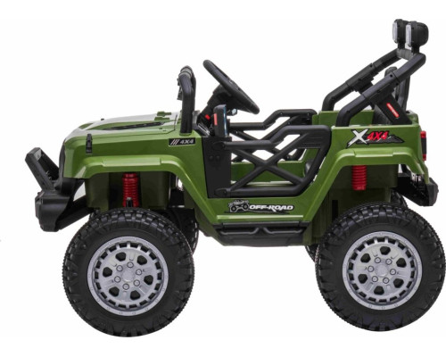 Дитячий акумуляторний позашляховик OFF ROAD Зелений