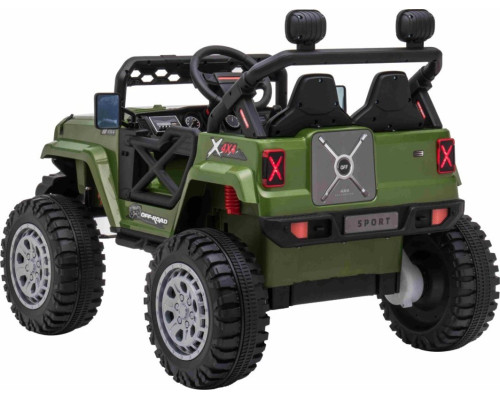Дитячий акумуляторний позашляховик OFF ROAD Зелений