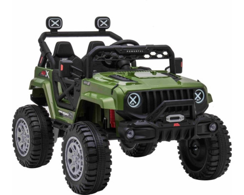 Дитячий акумуляторний позашляховик OFF ROAD Зелений