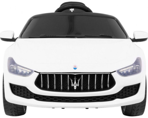 Дитяча акумуляторна машинка Maserati Ghibli Біла