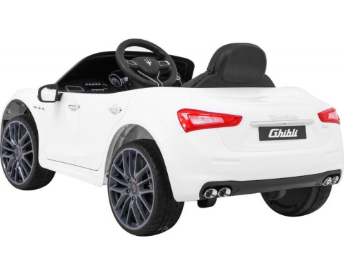 Дитяча акумуляторна машинка Maserati Ghibli Біла