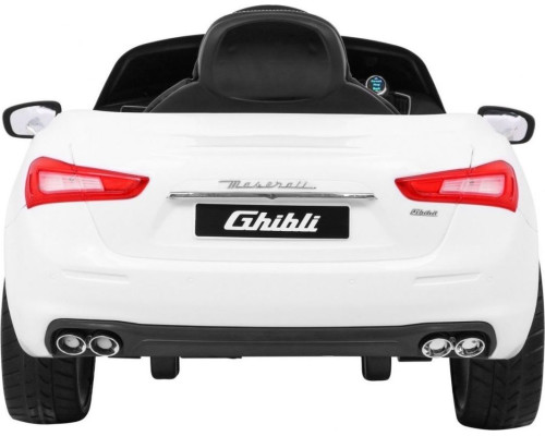 Дитяча акумуляторна машинка Maserati Ghibli Біла