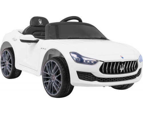 Дитяча акумуляторна машинка Maserati Ghibli Біла