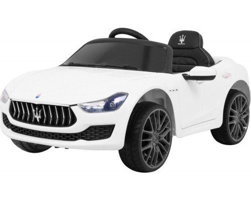 Дитяча акумуляторна машинка Maserati Ghibli Біла