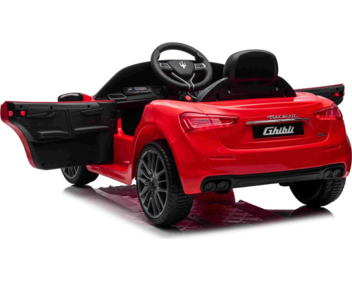 Дитяча акумуляторна машинка Maserati Ghibli на акумуляторі Червона