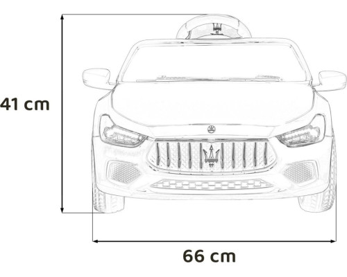 Дитяча акумуляторна машинка Maserati Ghibli на акумуляторі Червона