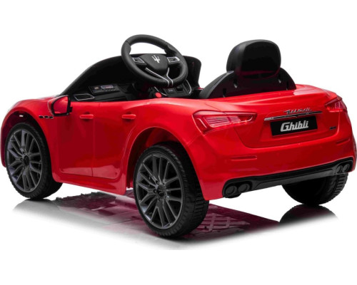 Дитяча акумуляторна машинка Maserati Ghibli на акумуляторі Червона