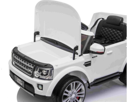 Дитяча акумуляторна машинка Land Rover Discovery Біла