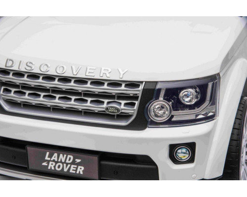 Дитяча акумуляторна машинка Land Rover Discovery Біла