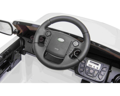 Дитяча акумуляторна машинка Land Rover Discovery Біла
