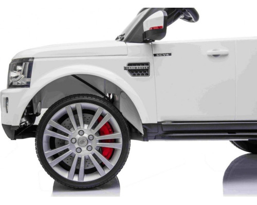 Дитяча акумуляторна машинка Land Rover Discovery Біла