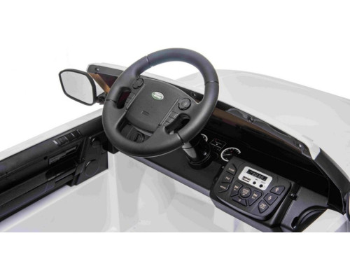 Дитяча акумуляторна машинка Land Rover Discovery Біла