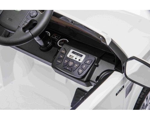Дитяча акумуляторна машинка Land Rover Discovery Біла