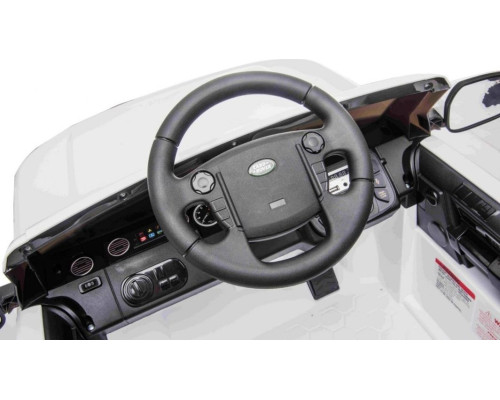 Дитяча акумуляторна машинка Land Rover Discovery Біла