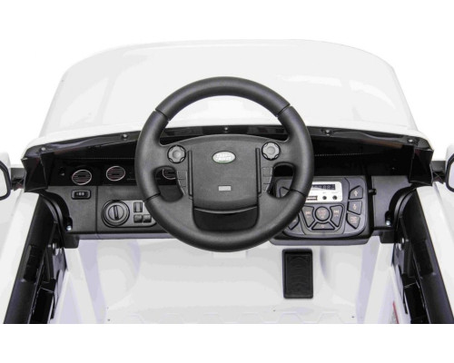 Дитяча акумуляторна машинка Land Rover Discovery Біла