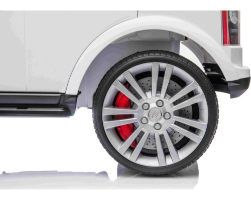 Дитяча акумуляторна машинка Land Rover Discovery Біла