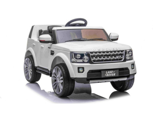 Дитяча акумуляторна машинка Land Rover Discovery Біла