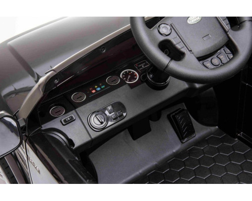 Дитяча акумуляторна машинка Land Rover Discovery Чорна
